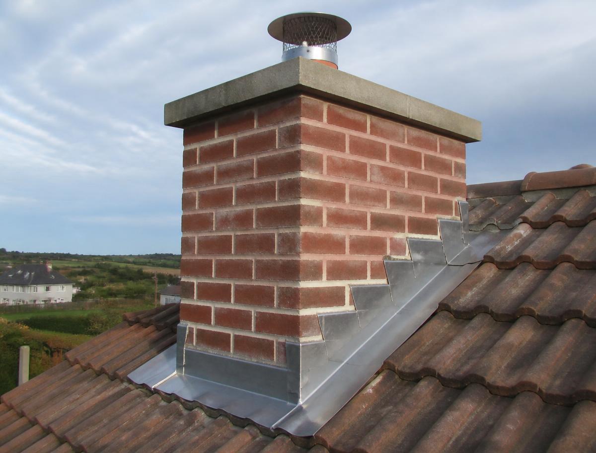 Stone chimney repointing